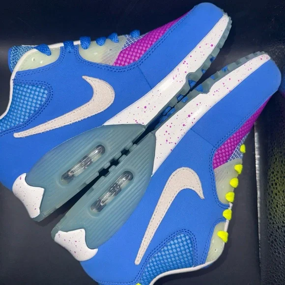 Size 5.5 - Undefeated x Nike Air Max 90 Pacific Blue, CQ2289-400, Clean, No Box - Picture 7 of 10